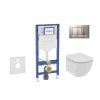 Geberit Duofix Set predstenovej inštalácie, klozetu Tesi a dosky softclose, tlačidlo Sigma30, matný chróm/chróm SANI11CD2114
