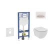 Geberit Duofix Set predstenovej inštalácie, klozetu Tesi a dosky softclose, tlačidlo Sigma50, alpská biela SANI11CD3115
