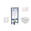 Geberit Duofix Set predstenovej inštalácie, klozetu Tesi a dosky, tlačidlo Sigma01, alpská biela SANI11CD3116
