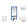 Geberit Duofix Set predstenovej inštalácie, klozetu Subway 2.0 a dosky softclose, tlačidlo Sigma50, alpská biela SANI11CK3115