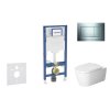 Geberit Duofix Set predstenovej inštalácie, klozetu ME by Starck a dosky softclose, tlačidlo Sigma30, lesklý chróm/matný chróm SANI11CP1113