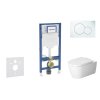Geberit Duofix Set predstenovej inštalácie, klozetu ME by Starck a dosky softclose, tlačidlo Sigma01, alpská biela SANI11CP3108