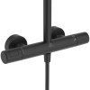 Ideal Standard Ceratherm T25+ Sprchový set s termostatom, priemer 26 cm, 2 prúdy, hodvábna čierna A8497XG