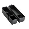 Hansgrohe IntraStoris 3-dielna súprava organizérov do zásuvky, matná čierna 54224670-HG