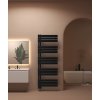 417741 7 663886 1 cerano koupelnovy radiatorovy set theo ustredni vytapeni asymetricke pripojeni 50 mm 812w cerna matna 1600x500 mm