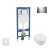 Geberit Duofix Set predstenovej inštalácie, klozetu a dosky Villeroy Boch, tlačidla Sigma20, DirectFlush, SoftClose, CeramicPlus, lesklý chróm/chróm mat SANI11CK1107