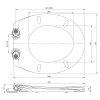 SAMONA SAMANTA WC sedátko, Soft Close, Easy Take, biela 44845202