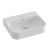 Ravak Ceramic Umývadlo 55x45 cm, s prepadom, otvor na batériu, biela XJX01155000