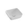 Ravak UNI Umývadlo na dosku 38x38 cm, bez prepadu, bez otvoru na batériu, matná biela XJX0E138000