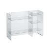 Laufen Kartell Policový regál, 75x26x53 cm, kryštál transparentná H3893310840001