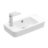 Villeroy & Boch O.novo Umývadielko Compact 50x25 cm, s prepadom, 1 otvor na batériu vľavo, alpská biela 4342L501