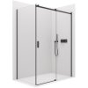 397533 cerano sprchovaci kut santoro l p 8 mm cierna matna transparentne sklo 150x80x195 cm posuvny