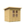 drevený domček KARIBU MERSEBURG 3 (68152) natur LG1729