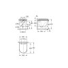 Grohe Euro Ceramic Závesné WC s doskou Softclose, Rimless, Triple Vortex, alpská biela 102509SH00-GR