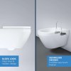 Grohe Euro Ceramic Závesné WC s doskou Softclose, Rimless, Triple Vortex, alpská biela 102509SH00-GR