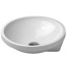 Duravit Architec Umývadlo bez prepadu, priemer 40 cm, WonderGliss, biela 04634000001