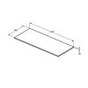 Ideal Standard i.Life B Doska pod umývadlo, 120 cm, sivý matný kremeň T5284NG