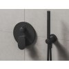 Ravak  Sprchové kolienko s držiakom, matná čierna X070563