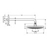 Hansgrohe Raindance Select S Hlavová sprcha 240, 2 prúdy, EcoSmart 9 l/min, sprchové rameno 39 cm, chróm 26470000-HG