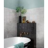 la riviera 132x132 gris nuage tourmaline bath