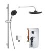 kielle Vega Sprchový set s batériou pod omietku, na 2 spotrebiče, s príslušenstvom a telesom, chróm 20618SP20
