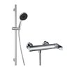 kielle Harmonia Sprchový set s batériou, tyčou, hadicou a sprchovou hlavicou, chróm 20623SN10