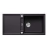 Blanco Adira Silgranitový drez, 99x49 cm, s ovládaním odtoku a príslušenstvom, InFino, čierna 527625