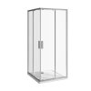 Jika Nion Sprchový kút 80x80 cm, Jika perla Glass, strieborná/sklo arctic H2512N10026661