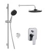 kielle Harmonia Sprchový set s batériou pod omietku, na 2 spotrebiče, s príslušenstvom a telesom, chróm 20623SP20