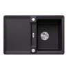 Blanco Adira Silgranitový drez, 77x49 cm, s ovládaním odtoku a príslušenstvom, InFino, čierna 527593