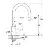 Grohe BauLoop Drezový ventil, pre studenú vodu, chróm 31222000-GR