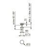 Ideal Standard Ipalyss Neuzatvárateľný výpust, Concrete E2114V9
