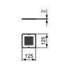 Ideal Standard Ultra Flat S Kryt odpadu, mocca KV169FU