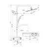 Ideal Standard Ceratherm S200 Sprchový set s termostatom, priemer 25 cm, 3 prúdy, chróm A7331AA