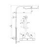 Ideal Standard Ceratherm C100 Sprchový set s termostatom, 30x30 cm, chróm A7542AA
