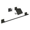 Grohe QuickFix Start Cube Set kúpeľňových doplnkov 3 v 1, matná čierna 411242430-GR