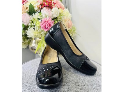 Čierne poltopánky dámske HILDA