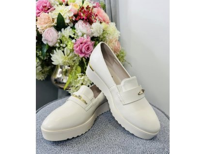 Béžové mokasíny dámske