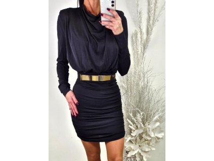 Čierne krátke šaty