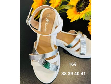 Dámske biele sandále