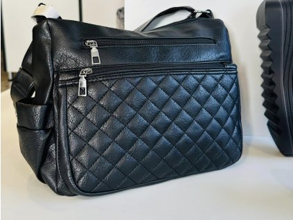 Prešívaná kožená taška