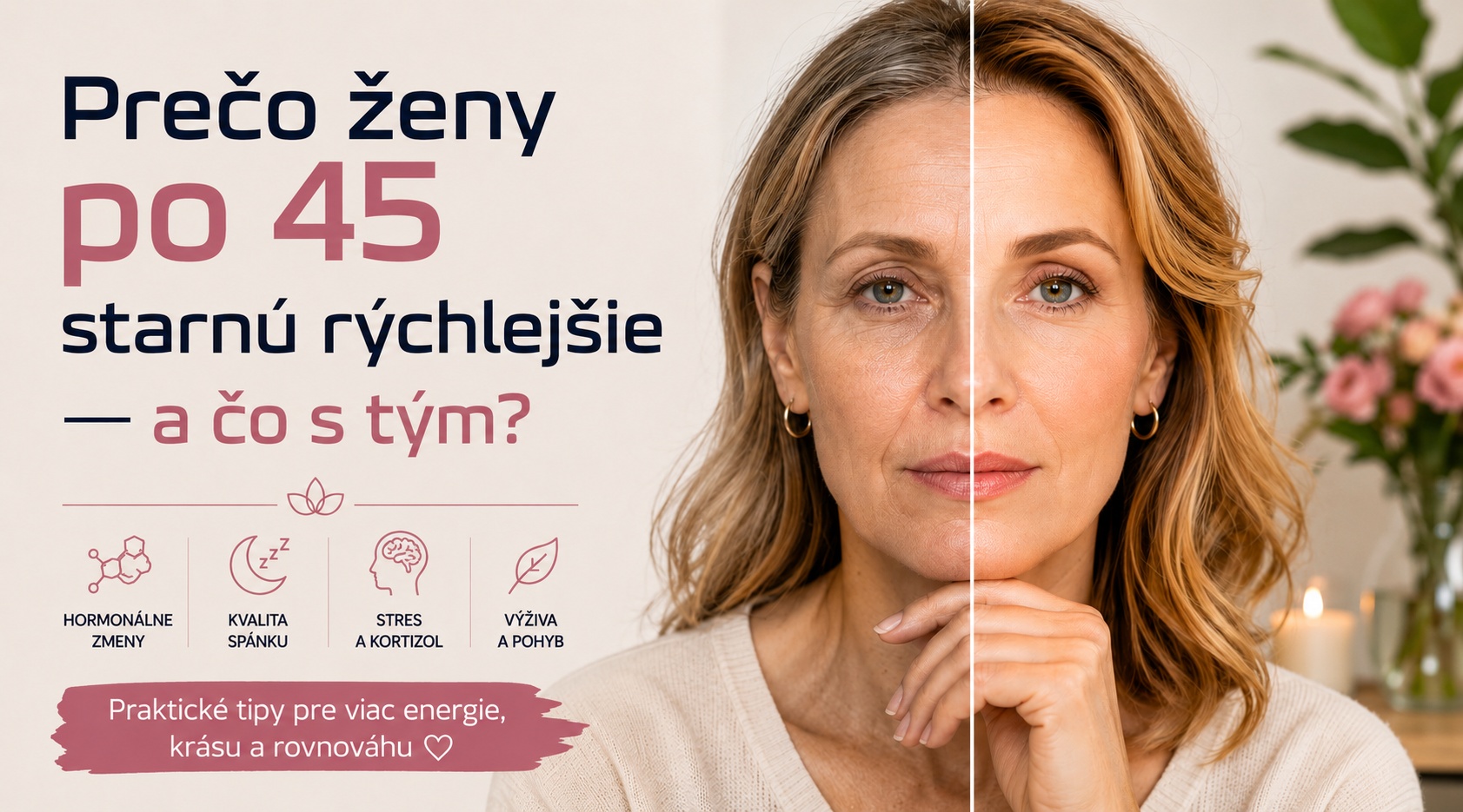 Prečo ženy po 45 starnú rýchlejšie — a čo s tým?