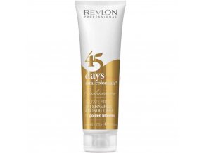 Revlon 45 Days Golden Blondes szulfátmentes sampon aranyszőke hajra, 275 ml