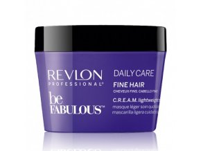 Revlon Be Fabulous Daily Care Cream Lightweight maszk vékonyszálú hajra, 200 ml