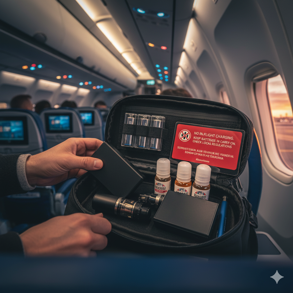 Létání s e-cigaretou?