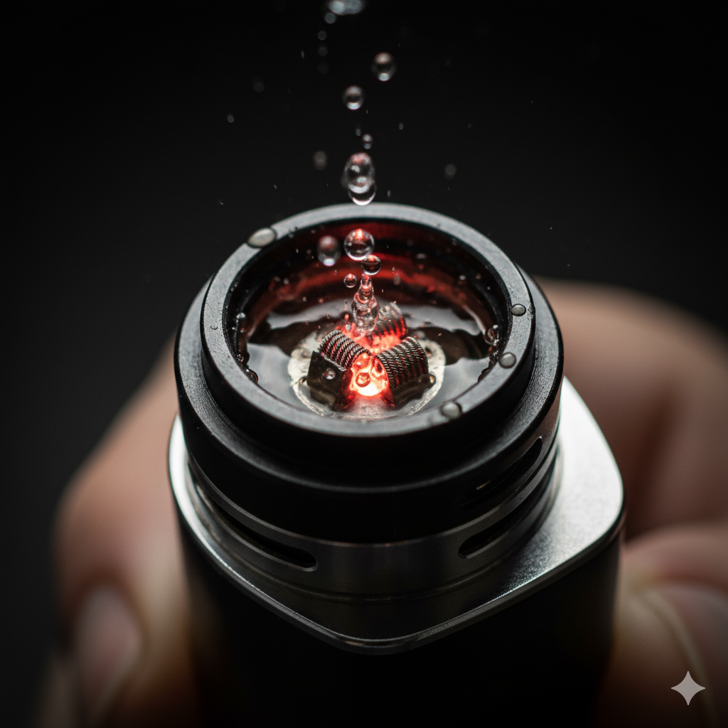 Proč e-cigareta prská?