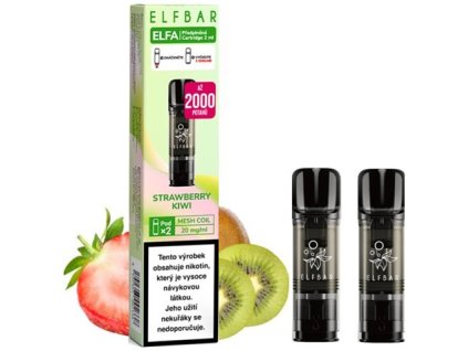 elf bar elfa pods cartridge 2pack strawberry kiwi 20mg