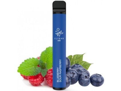 elf bar 600 elektronicka cigareta 20mg blueberry sour raspberry