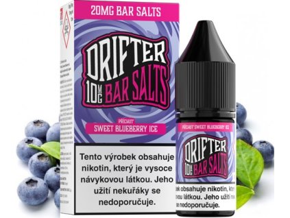 liquid drifter bar salts sweet blueberry ice 10ml 10mg