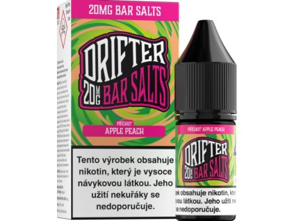 liquid drifter bar salts apple peach 10ml 20mg
